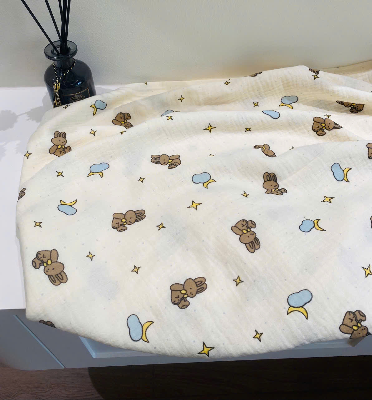 Khăn mặt muslin, khăn tắm muslin họa tiết xinh xắn cho bé giá rẻ