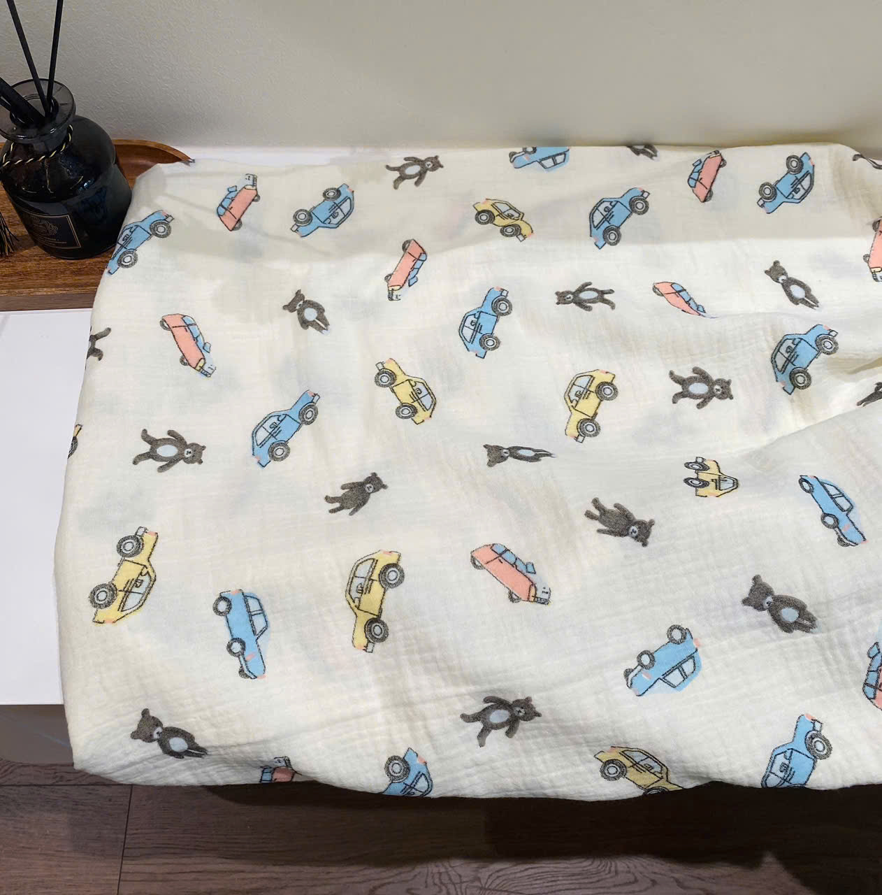 Khăn mặt muslin, khăn tắm muslin họa tiết xinh xắn cho bé giá rẻ