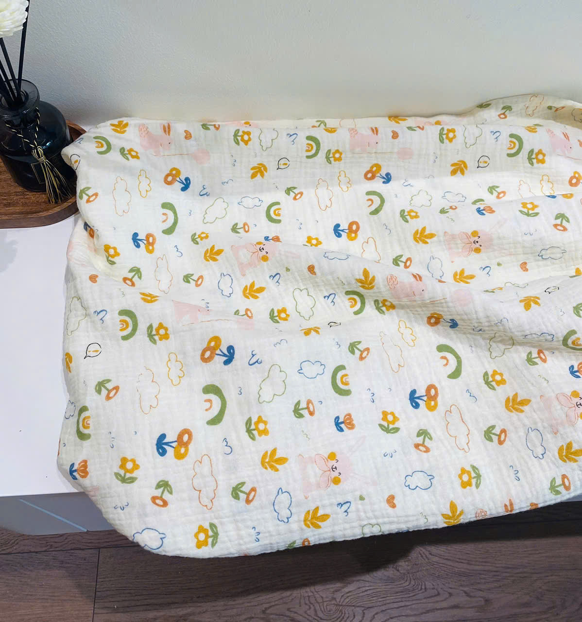 Khăn mặt muslin, khăn tắm muslin họa tiết xinh xắn cho bé giá rẻ