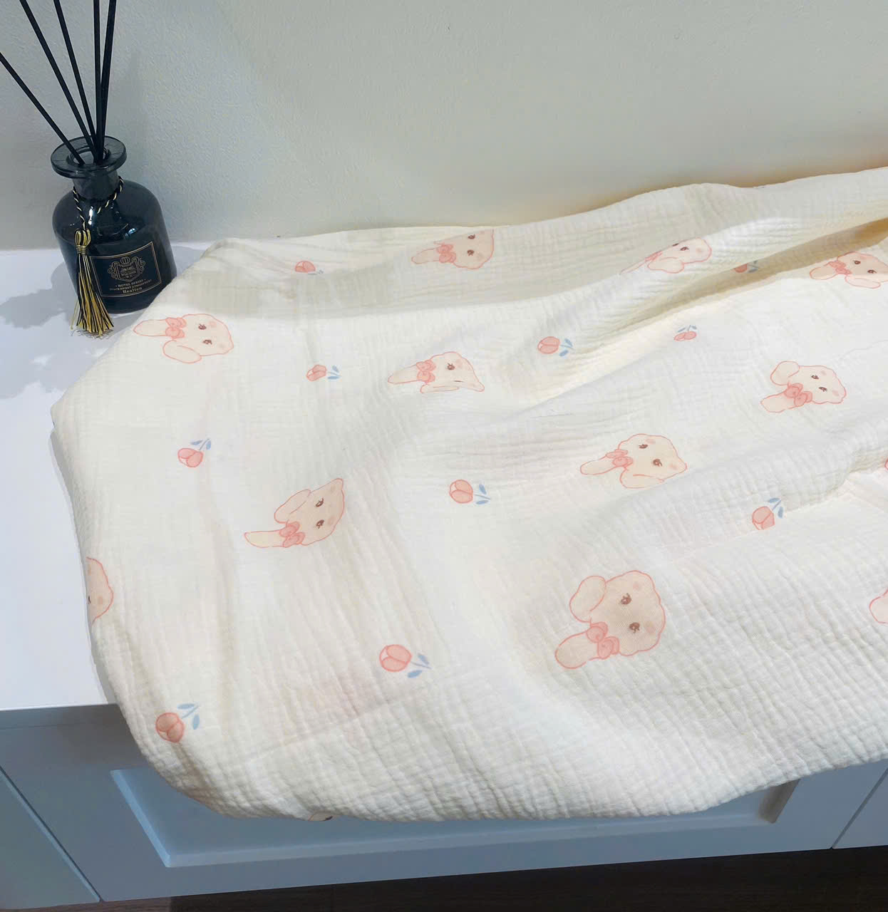 Khăn mặt muslin, khăn tắm muslin họa tiết xinh xắn cho bé giá rẻ