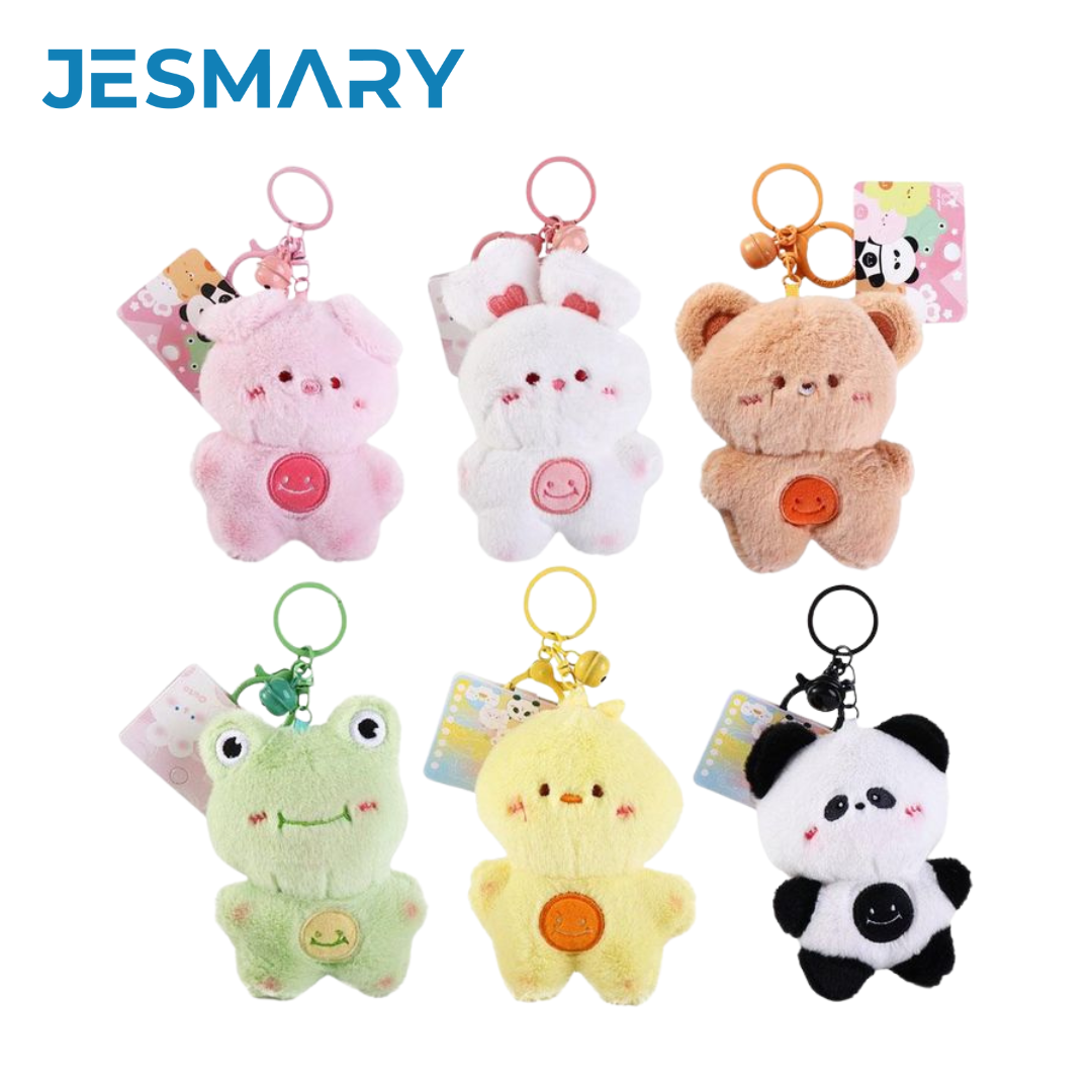 JESMARY -  Quà Tặng Móc Khóa Gấu Bông Thỏ Lông Xù Cute Làm Quà Lưu Niệm