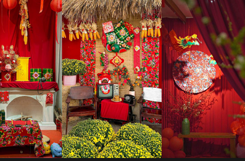 JESMARY – Màn Vải Decor Tết: Thiết Kế Đẹp, Màu Sắc Chuẩn Không Khí Xuân