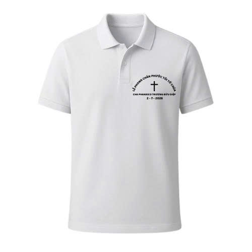 Áo Thun Công Giáo Kỷ Niệm Ngày Lễ Phong Thánh Cha Phanxicô Trương Bửu Diệp