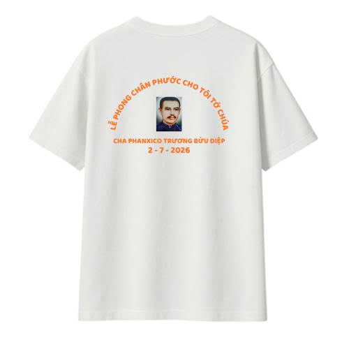 JESMARY – Áo Đồng Phục Công Giáo Mừng Lễ Phong Thánh Cha Phanxicô Trương Bửu Diệp Thiết Kế Đẹp