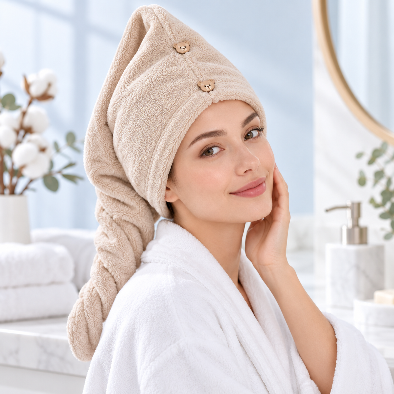JESMARY – Khăn Ủ Đầu Đa Sắc Màu, Nâng Tầm Hình Ảnh Spa Của Bạn