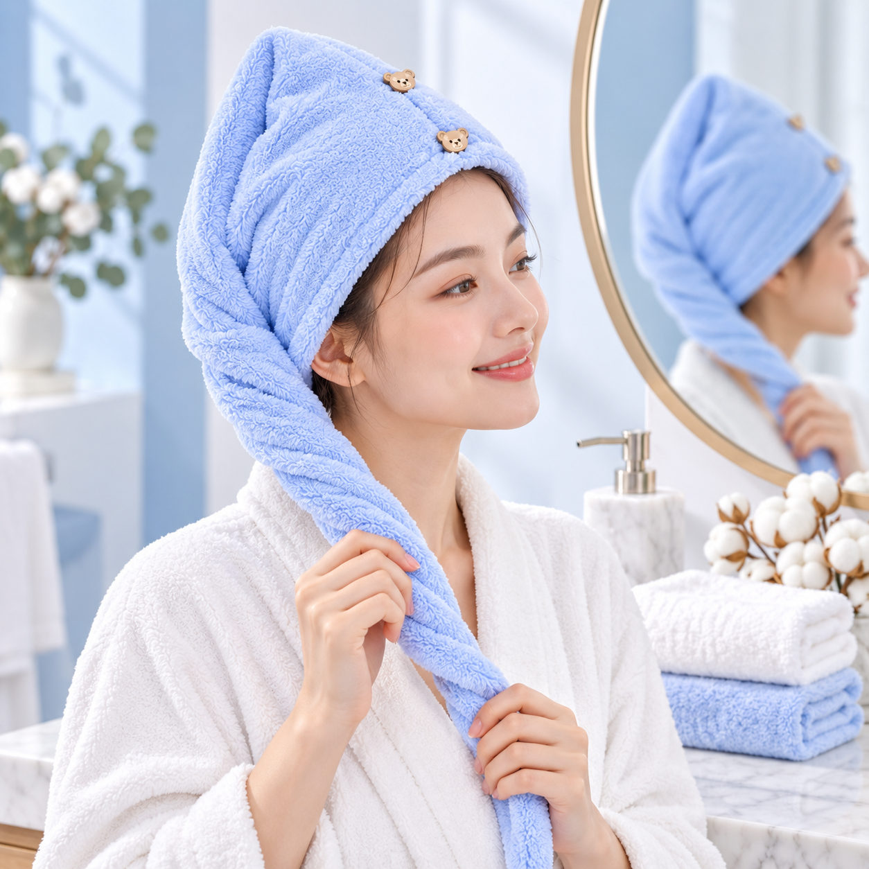 JESMARY – Khăn Ủ Đầu Spa Cao Cấp Cho Không Gian Làm Đẹp Chuyên Nghiệp