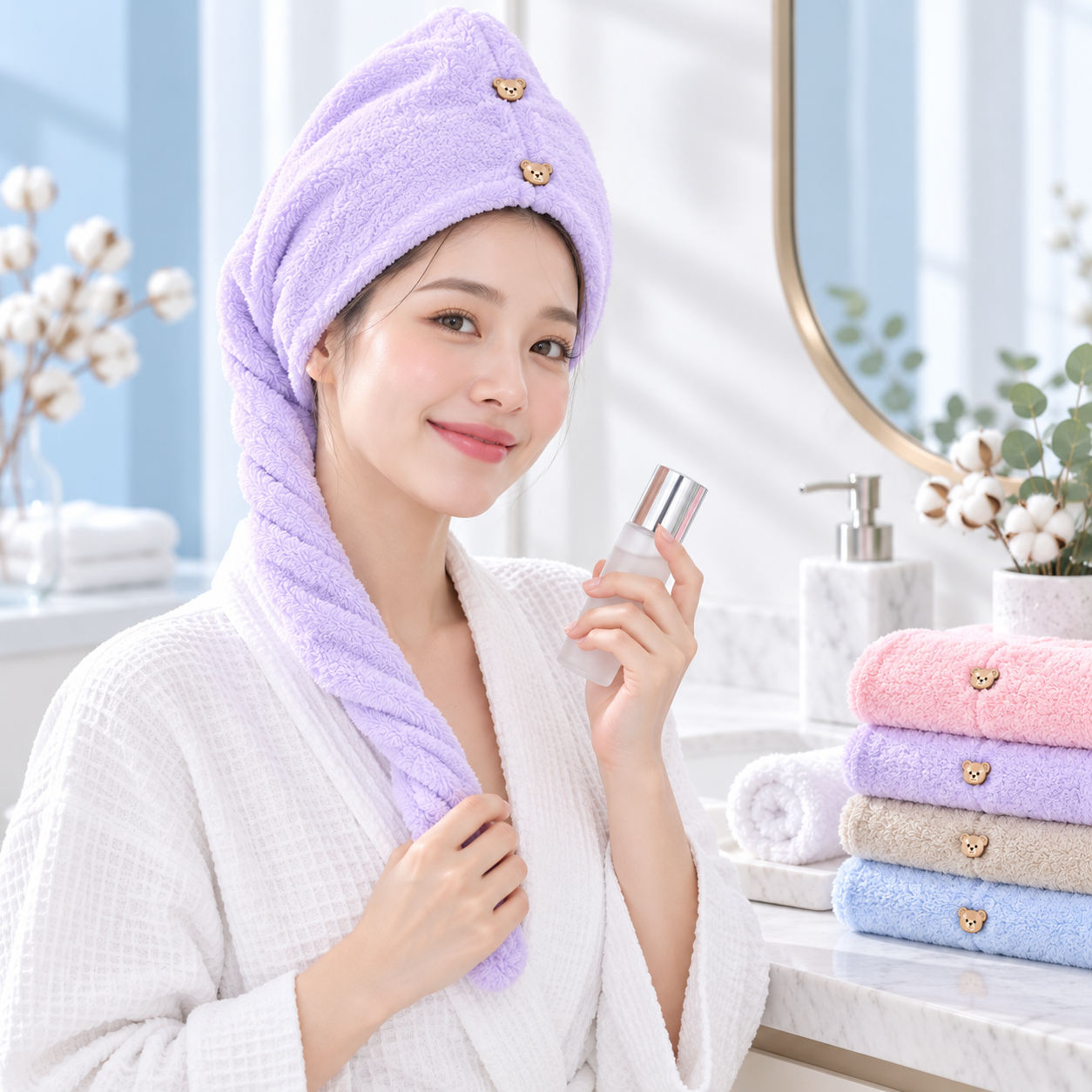 JESMARY – Khăn Ủ Đầu Quà Tặng Nhỏ Xinh Nhưng Đầy Giá Trị Cho Cô Nàng Xinh Xắn