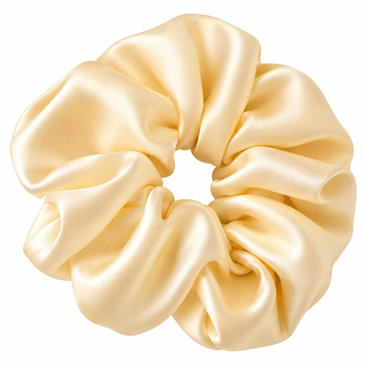 JESMARY - Xưởng May Dây Cột Tóc Scrunchies Vải Lụa Satin Đính Nơ Hai Dải Dài Cho Tiệm Nail VIP & Beauty Spa (Long Ribbon Bow Satin Scrunchies)