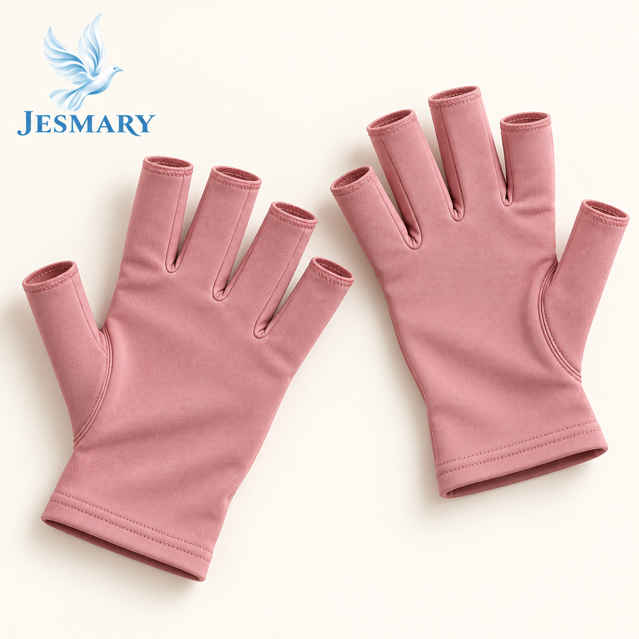 JESMARY - Gia Công Găng Tay Nail Hở Ngón Chuẩn Công Thái Học: Vừa Vặn Ôm Sát, Chống Trơn Trượt Khi Kỹ Thuật Viên Thao Tác